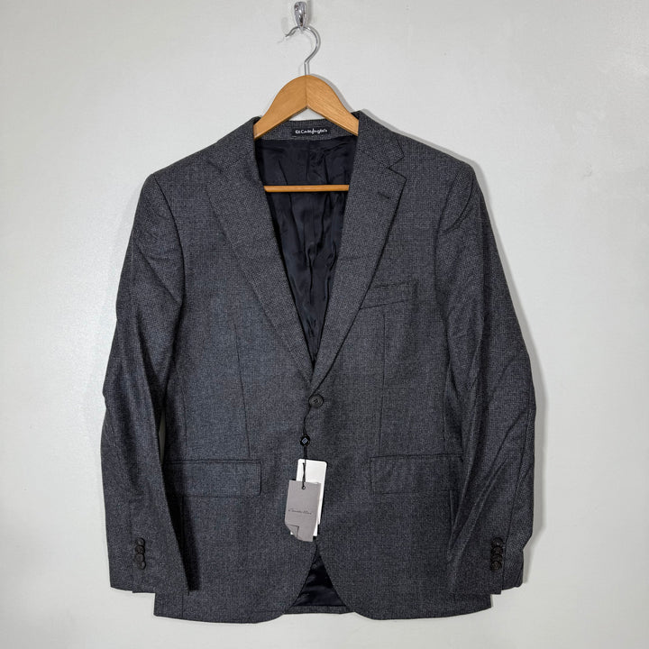 EWIDIO TUCCI WOOL TEXTURED JACKET BRAND NEW GREY COLOUR