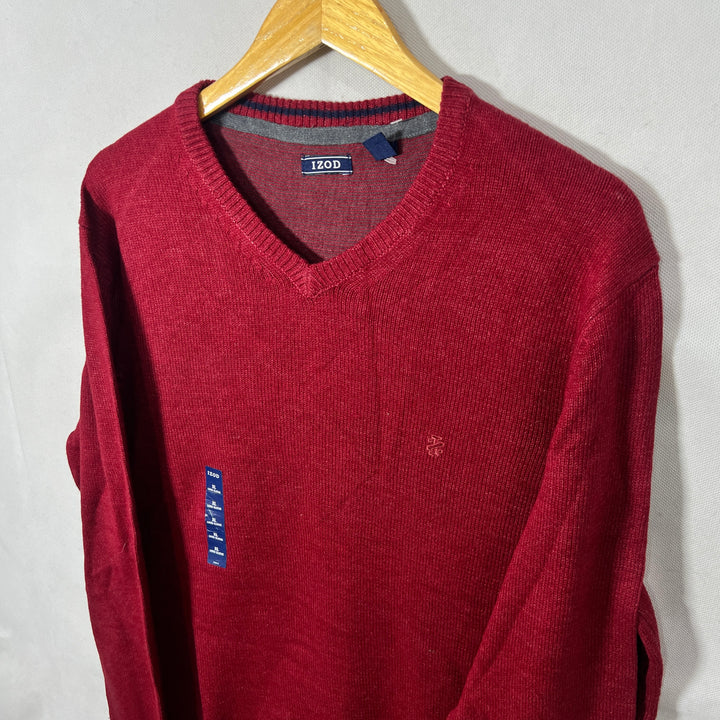 IZOD V NECK COTTON SWEATER BRAND NEW