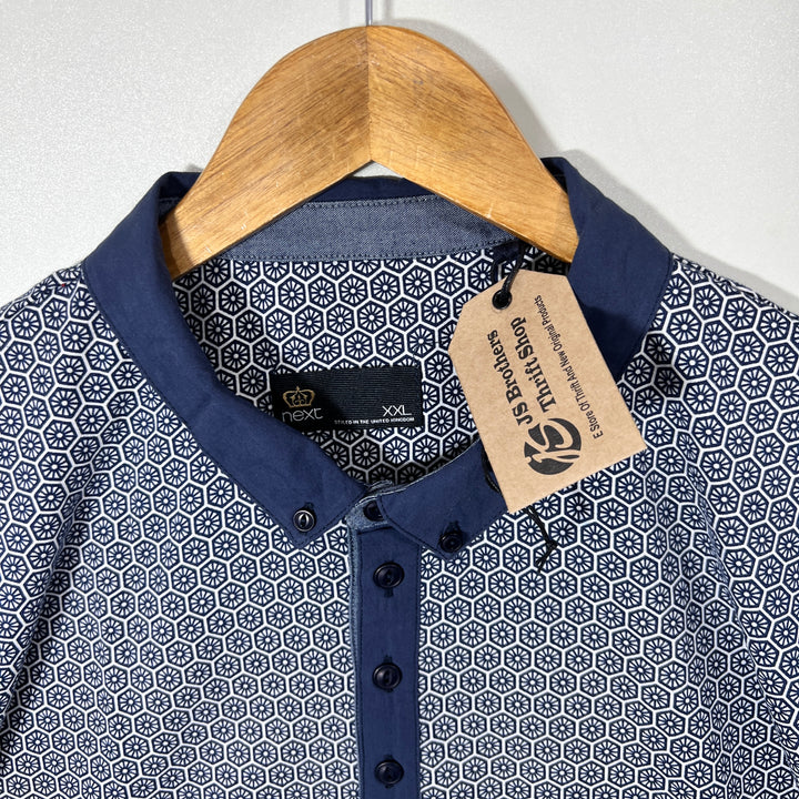 NEXT BUTTON DOWN COTTON POLO TSHIRT