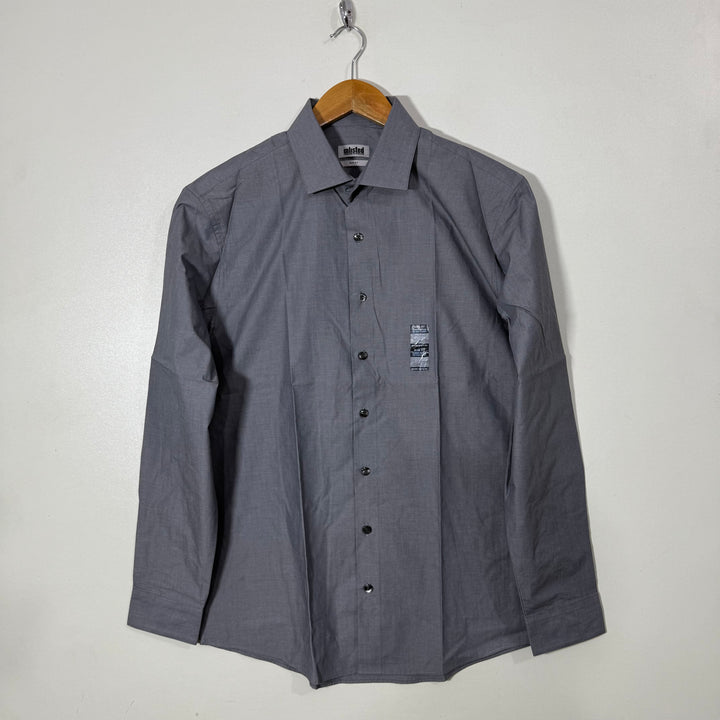 KENNETH COLE SLIM FIT COTTON SHIRT GREY COLOUR