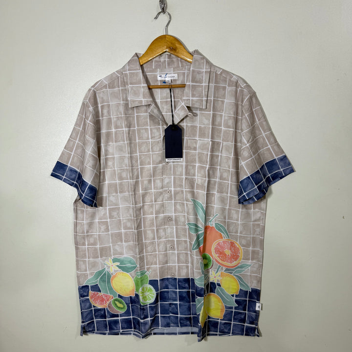 VINTAGE SUMMER SAFARI COLLAR HALF SLEEVE SHIRT BRAND NEW