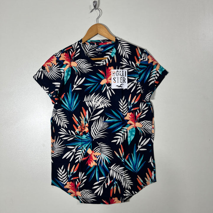 HOLLISTER PRINTED COTTON TSHIRT