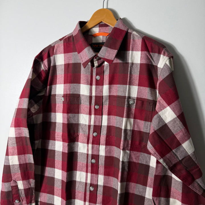 WALLS FLANNEL COTTON CHECKERED SHIRT