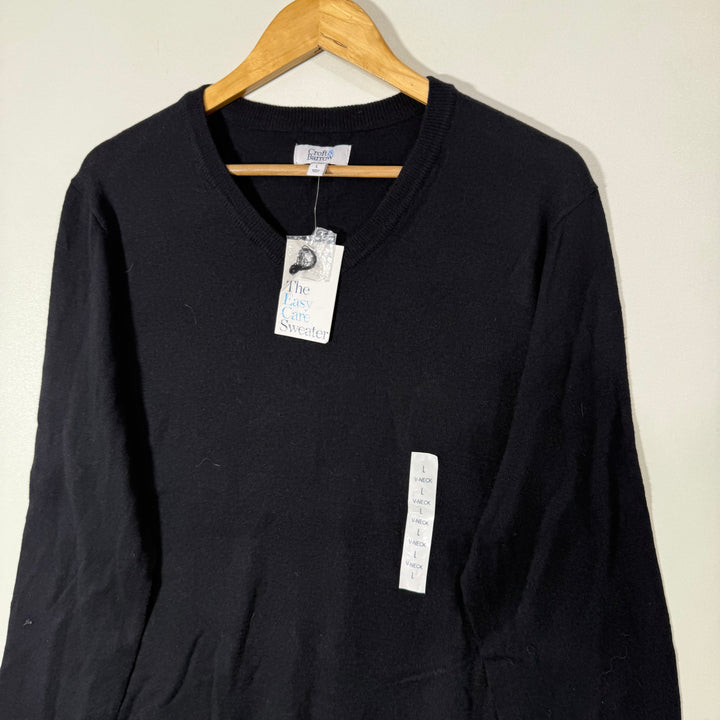 CROFT & BARROW V NECK COTTON SWEATER BRAND NEW