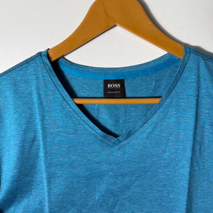 HUGO BOSS V NECK REGULAR FIT V NECK COTTON TSHIRT