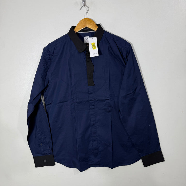 MARC ECKO COTTON SHIRT BRAND NEW BLUE COLOUR WITH STRETCH
