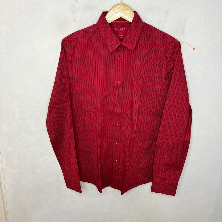 GUESS CASUAL COTTON SHIRT WITH STRETCH