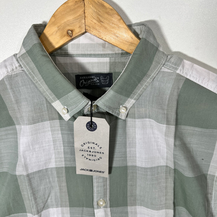 JACK & JONES BUTTON DOWN HALF SLEEVES SHIRT BRAND NEW