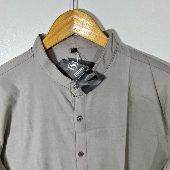 URRU BEN COLLAR HYBRID PERFORMANCE SHIRT WITH STRETCH