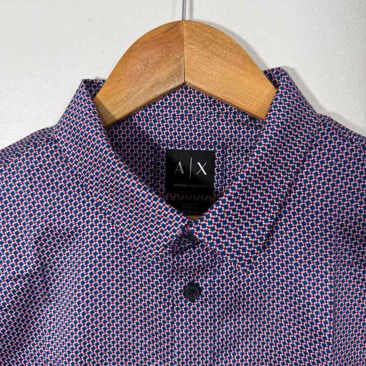 ARMANI EXCHANGE REGULAR FIT PRINTED COTTON SHIRT