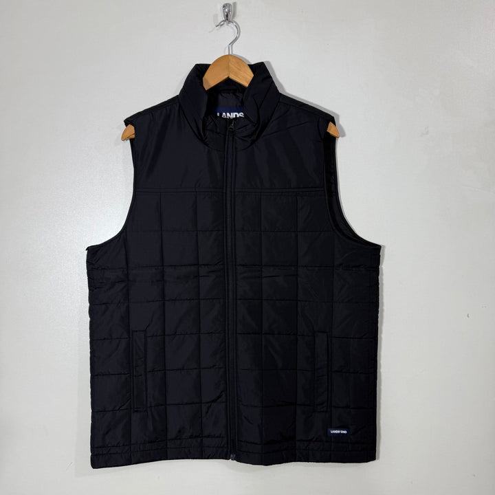 LANDS END QUILTED SLEEVES LESS JACKET BRAND NEW