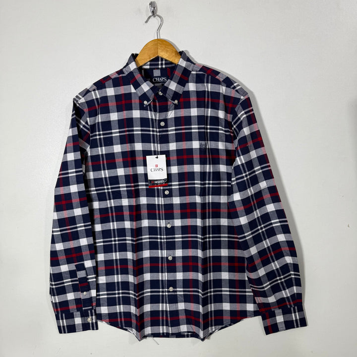 CHAPS BUTTON DOWN OXFORD COTTON SHIRT BRAND NEW