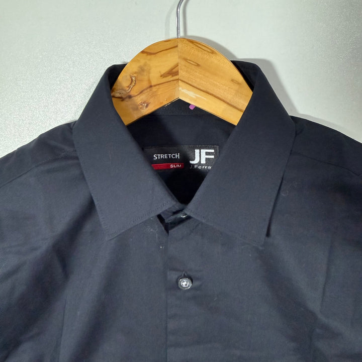 J FERRAR SLIM FIT FORMAL SHIRT BLACK COLOUR