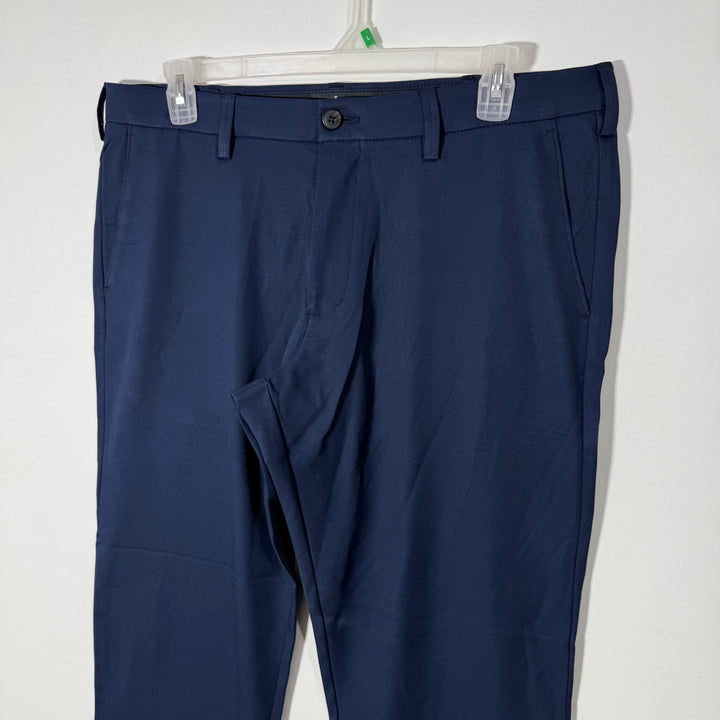 HAGGAR PERFORMANCE PANT WITH STRETCH BLUE COLOUR