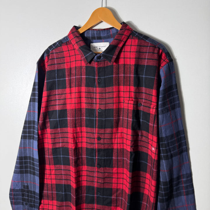 MODERN AMUSEMENT FLANNEL COTTON CHECKERED SHIRT BRAND NEW