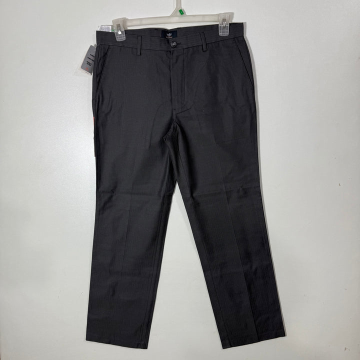 DOCKERS SLIM FIT SIGNATURE KHAKI FLAT FRONT COTTON CHINO PANT BRAND NEW GREY COLOUR WITHOUT STRETCH