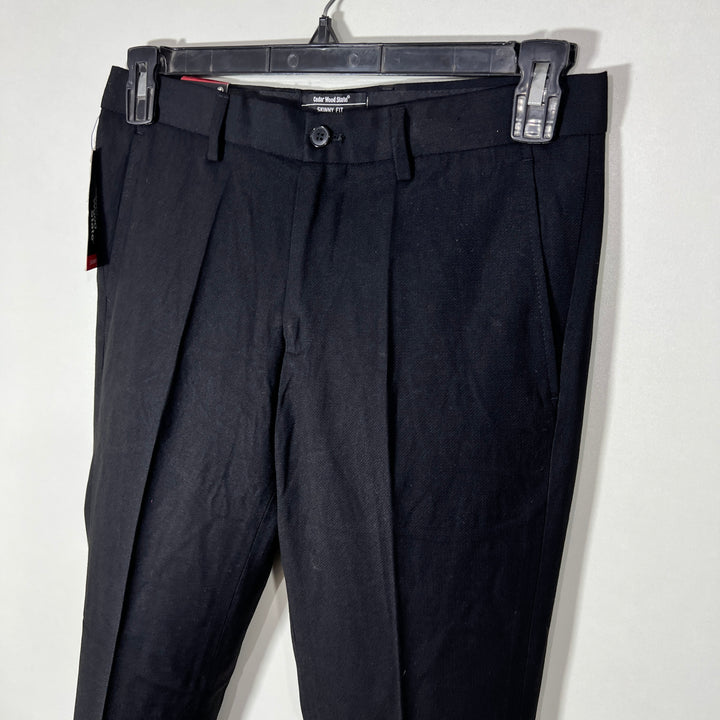 CEDAR WOOD STATE SKINNY FIT DRESS PANT BRAND NEW WITHOUT STRETCH BLACK COLOUR
