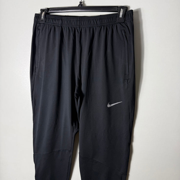 NIKE DRI FIT RUNNING SPORT TROUSER BLACK COLOUR WITH SIDE ZIP POCKETS