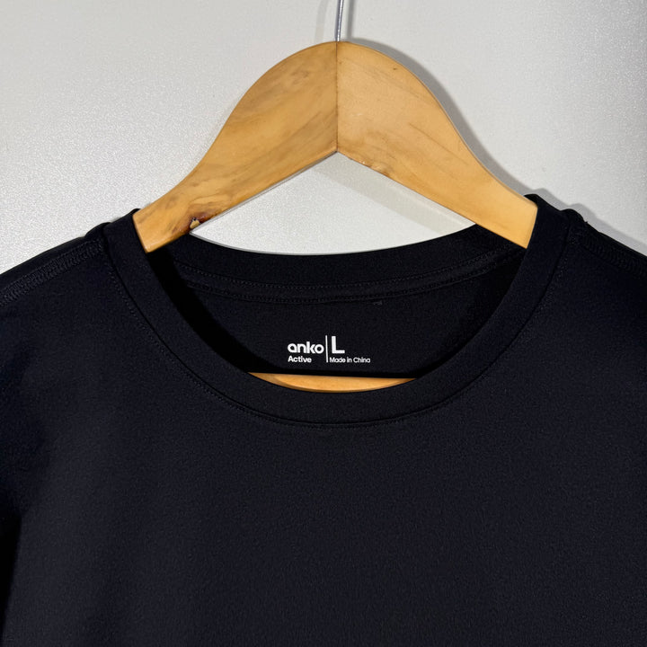 ANKO ACTIVE OVERSIZED SPORT TSHIRT BLACK COLOUR