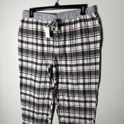 EDDIE BAUER FLANNEL COTTON CHECKERED LOUNGEWEAR TROUSER BRAND NEW