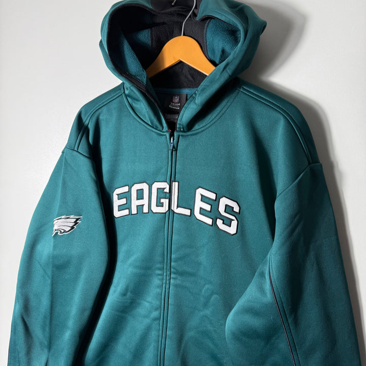 NFL APPAREL SPORT JACKET INNER FLEECE WITH HOOD GREEN COLOUR