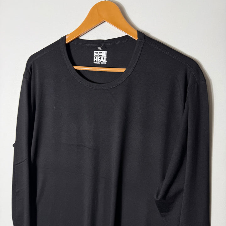 32 HEAT LONG SLEEVES SPORT TSHIRT BRAND NEW BLACK COLOUR ￼