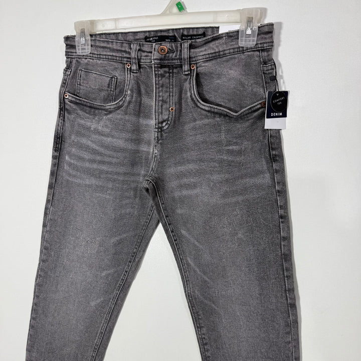 PIAZA ITALIA REGULAR CROPPED DENIM PANT BRAND NEW WITH STRETCH FREY COLOUR