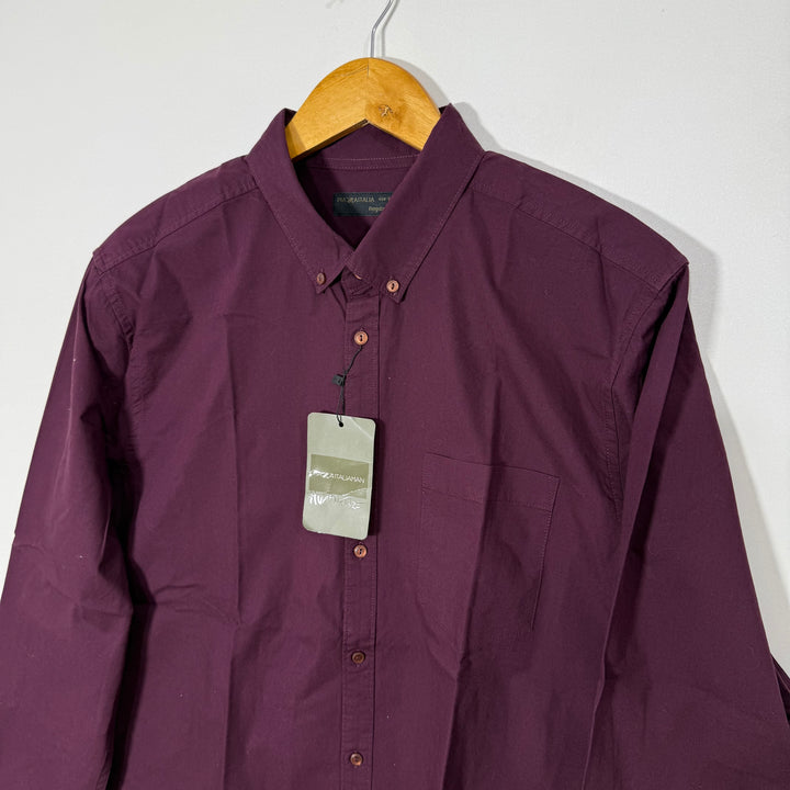 PIAZA ITALIA MAN BUTTON DOWN OXFORD COTTON SHIRT BRAND NEW