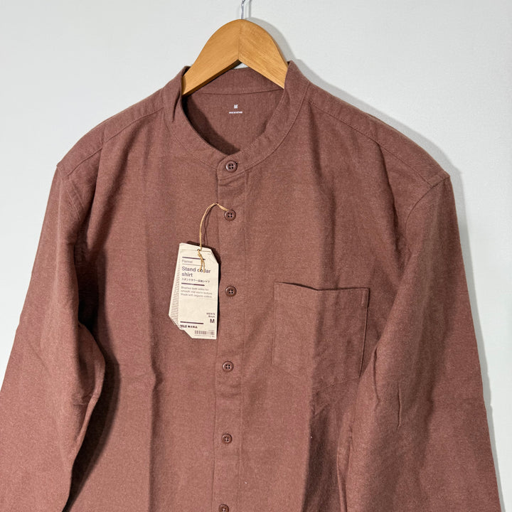 MUJI BEN COLLAR FLANNEL SHIRT BRAND NEW