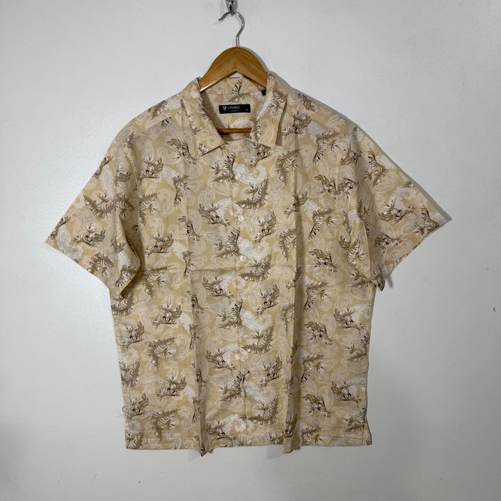CREIMIEUX CLASSIC FIT CUBAN COLLAR HALF SLEEVES SHIRT