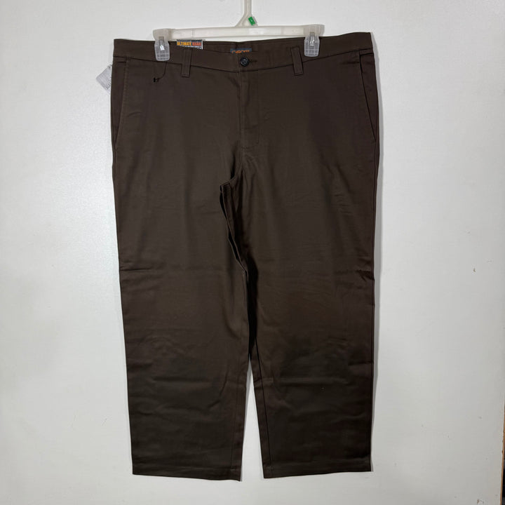 CHEROKEE STRAIGHT FIT FLAT FRONT COTTON CHINO PANT BRAND NEW