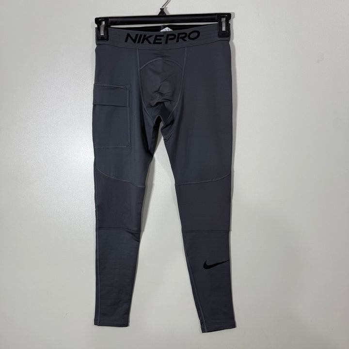 NIKE PRO SPORT COMPRESSION TIGHTS INNER FLEECE GREY COLOUR