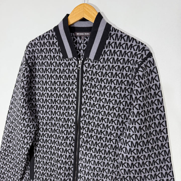 MICHAEL KORS BEN COLLAR SOFT TOUCH FULL ZIP SWEATER