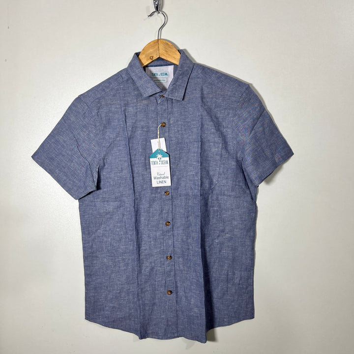 TENTH OCEAN HALF SLEEVES WASHABLE LINNEN SHIRT BRAND NEW