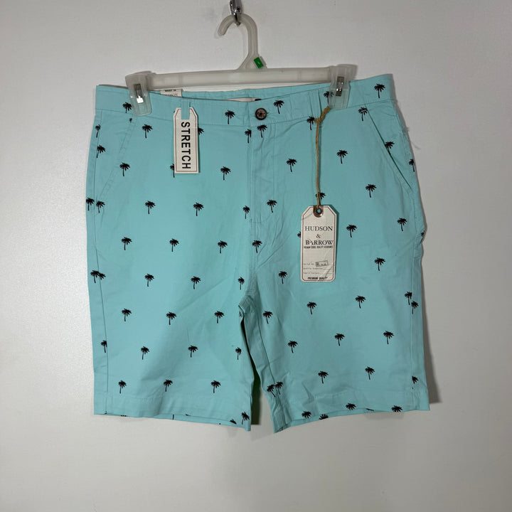 HUDSON & BARROW PRINTED COTTON SHORT BRAND NEW WITH STRETCH
