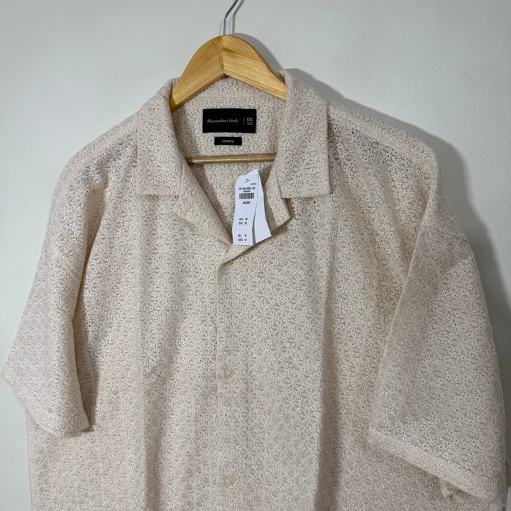 ABERCROMBIE & FITCH HALF SLEEVES SAFARI COLLAR SHIRT BRAND NEW