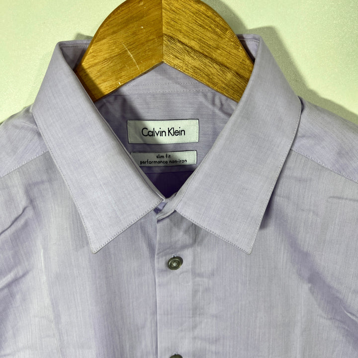 CALVIN KLEIN SLIM FIT NON IRON PERFORMANCE FORMAL SHIRT