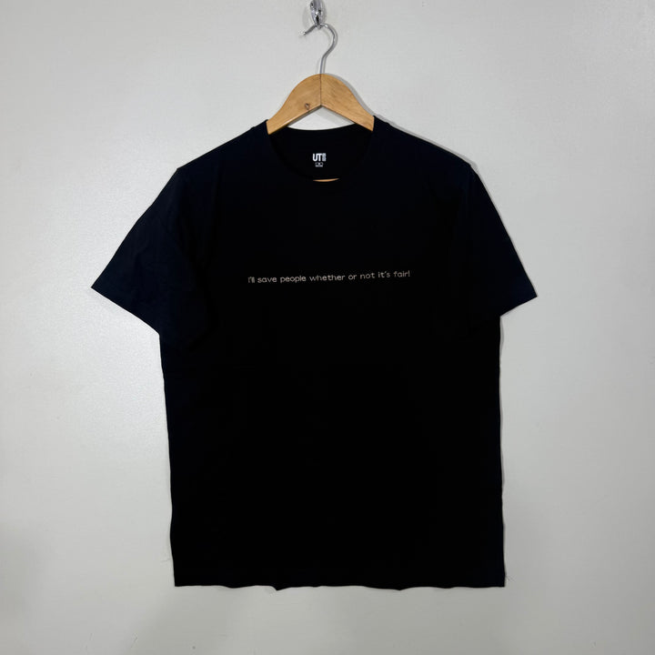 UNIQLO COTTON TSHIRT BLACK COLOUR