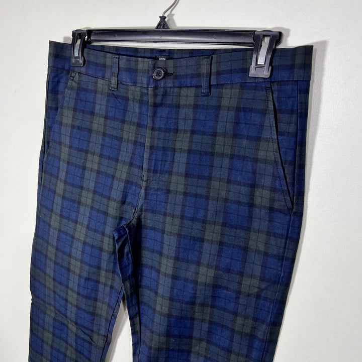 RIVER ISLAND SLIM FIT CHECKERED COTTON CHINO PANT WITH STRETCH