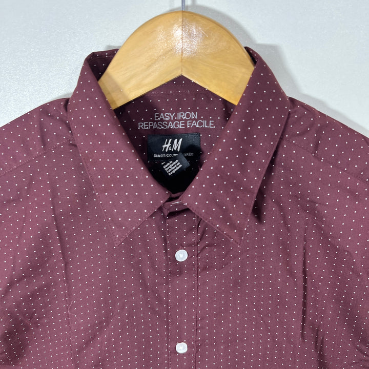 H&M SLIM FIT COTTON SHIRT