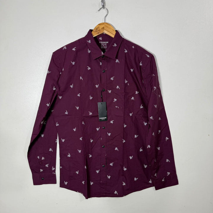 CONNOR SLIM FIT PRINTED CASUAL COTTON SHIRT BRAND NEW