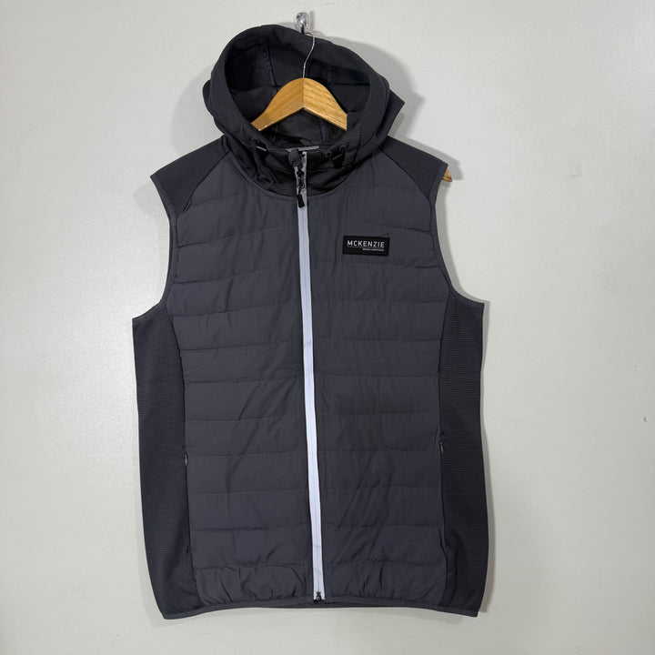MCKENZIE SLEEVES LESS PUFFER JACKET BRAND NEW WITH HOOD GREY COLOUR