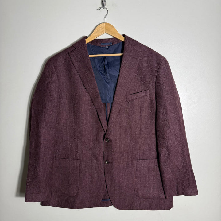 JOS A BANK SLIM FIT LINEN WOOL BLAZER COAT