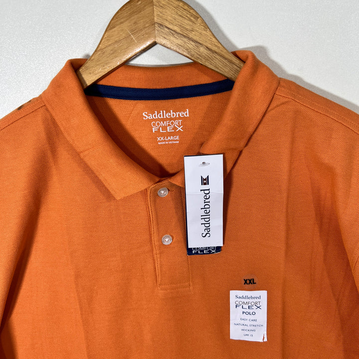 SADDLEBRED COMFORT FLEX COTTON POLO TSHIRT BRAND NEW