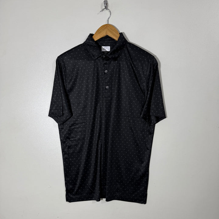 GREG NORMAN PLAY DRY PRINTED SPORT POLO TSHIRT