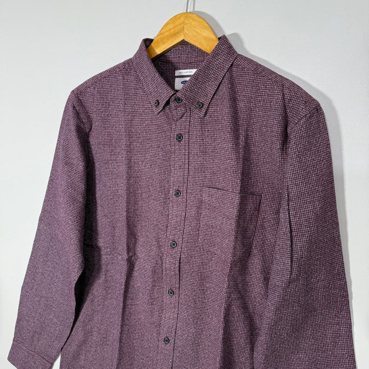 OLD NAVY SLIM FIT BUTTON DOWN TEXTURED SHIRT