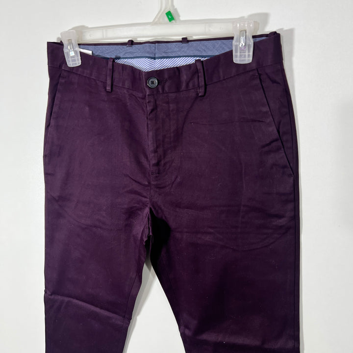 PERRY ELLIS SLIM FIT COTTON CHINO PANT WITH STRETCH