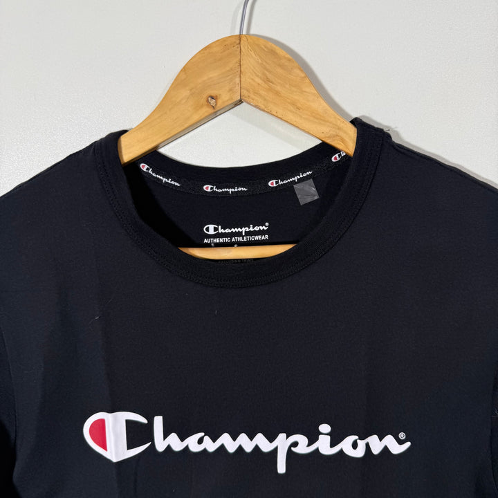 CHAMPION COTTON TSHIRT BLACK COLOUR