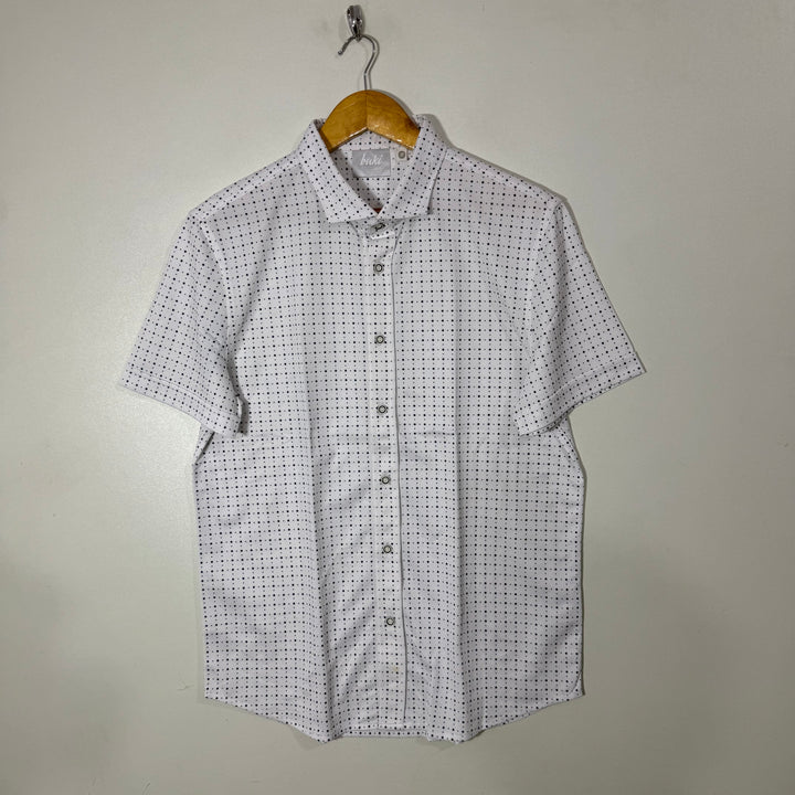 BUKI BUTTON DOWN HALF SLEEVES TSHIRT FABRIC COTTON SHIRT