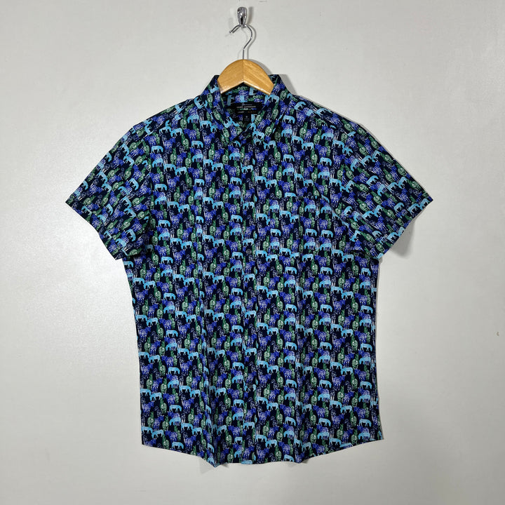 MARC ANTHONY SLIM FIT HALF SLEEVES CASUAL COTTON SHIRT